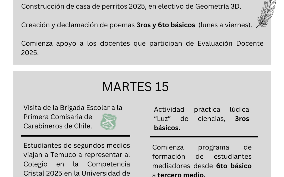 Boletín semanal